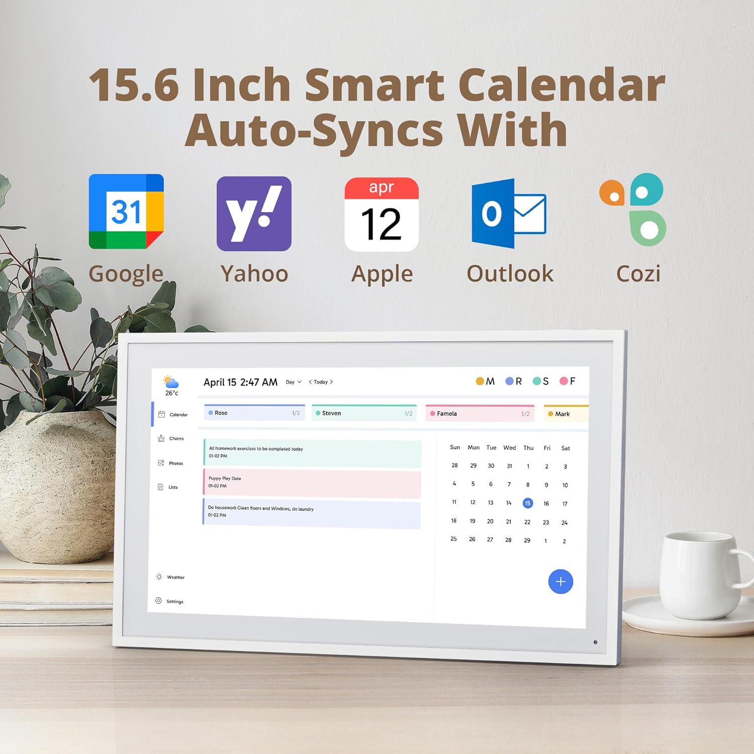 best digital wall calendar for families